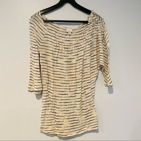 Anthropologie Postmark Soft 3/4 Sleeve Top Size Small - Picture 1 of 5